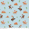 Flannel Lil Buckaroos Giddy Up Aqua