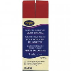 Red Double Fold Bias Tape Quilt Binding - 3 Yards - WRI117706065