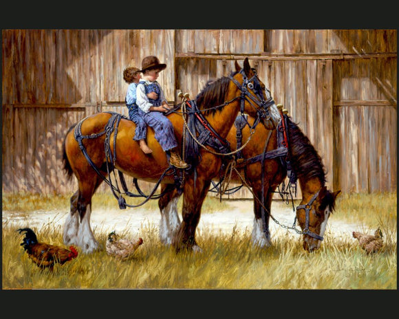 Back to the Barn by Jim Daly Digital Panel