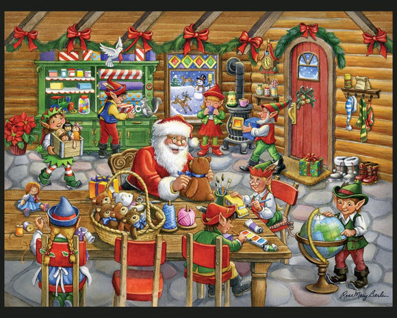 Santa's Toy Shop by Rose Mary Berlin - Christmas Digital Panel