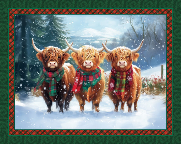 Highland Christmas Digital Panel