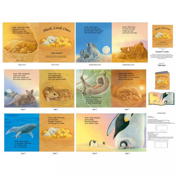 Hush Little Ones Book Panel 7308