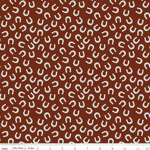 Flannel Lil Buckaroos Horseshoes Brown