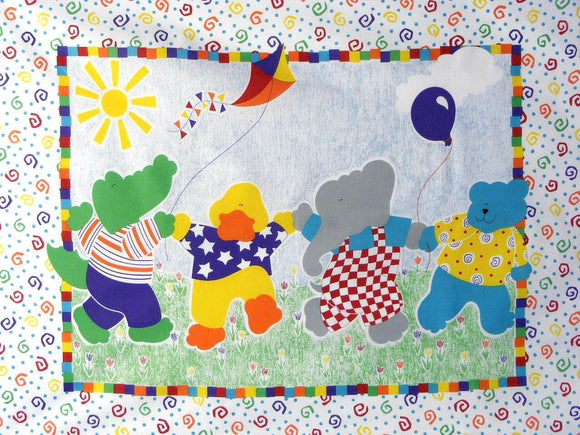 Spring Dance Baby Quilt Panel 08