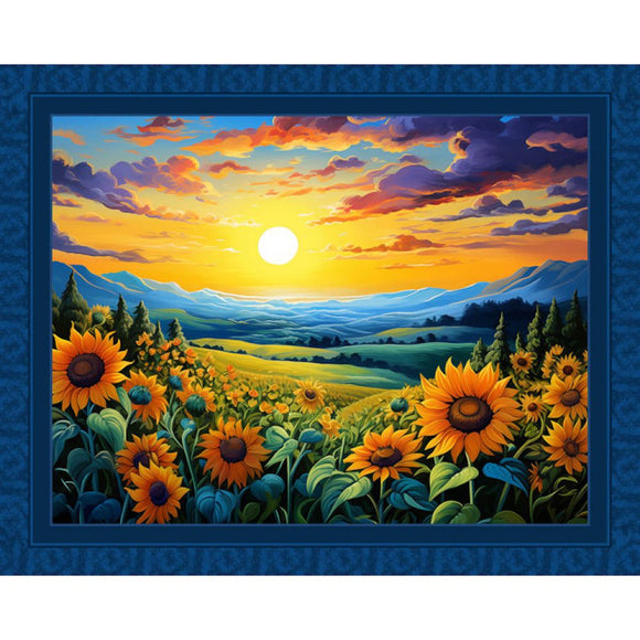 Sunshine Sunflowers Digital Panel