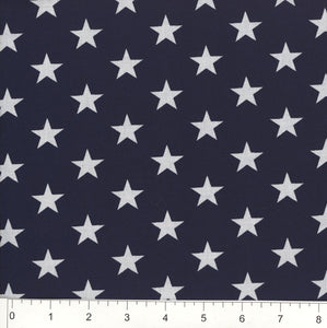 108" Patriotic White Stars on Blue Print