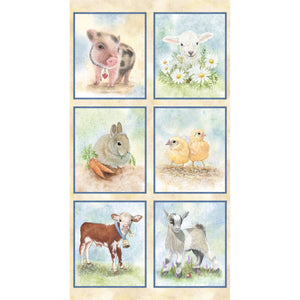 Barnyard Babies 23" Panel by Clint Eagar