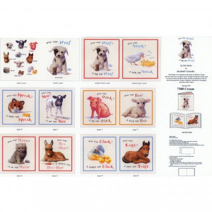 Who Says Woof Storybook Panel – Quilting Fabric Supplier