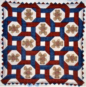 Bears Intertwined Baby Quilt Kit*