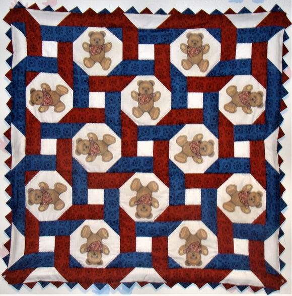 Bears Intertwined Baby Quilt Kit*