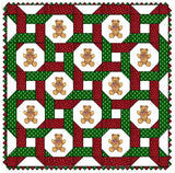 Bears Intertwined Handmade Baby Quilt*
