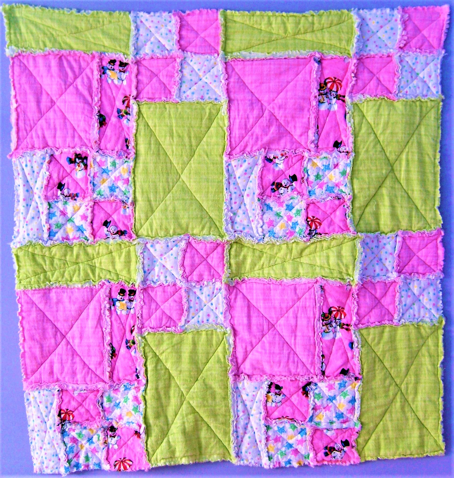 Baby rag hotsell quilts for sale