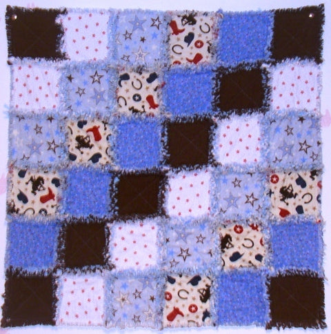 Baby Cowboy Rag Quilt Kit*