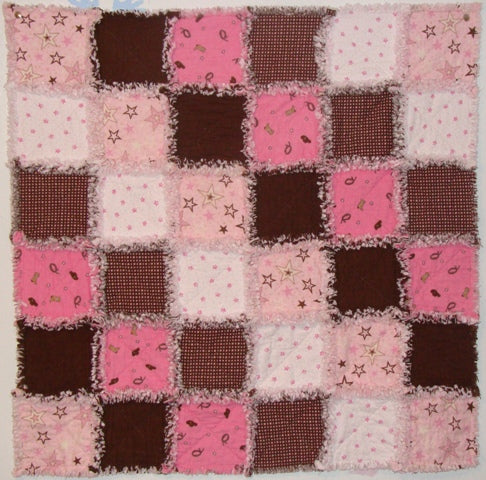 Baby Cowgirl Rag Quilt Kit*