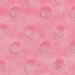Cuddle Minky Dimple Dot Paris Pink Fabric