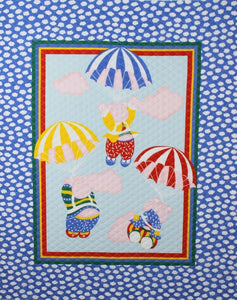 Flying Pigs Pre-quilted Panel 09