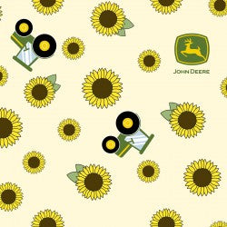 John Deere Sunflower Toss Fabric 21274 BTY