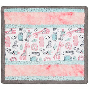 Lion Around Pink Shannon Fabrics Cuddle Baby Quilt Kit