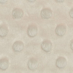 Minky Dimple Dot Beige Fabric BTY 60" Wide