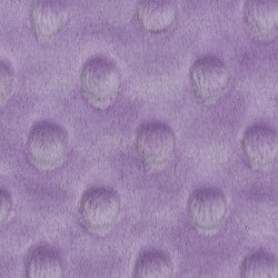 Minky Dimple Dot Lilac Fabric BTY 60" Wide