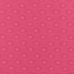 Minky Dimple Dot Honeysuckle Fabric BTY