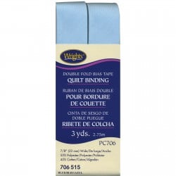 Blue Double Fold Bias Tape Quilt Binding - 3 Yards - WRI117706515