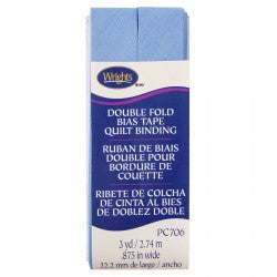 Delft Blue Double Fold Bias Tape Quilt Binding - 3 Yards - WRI117706040