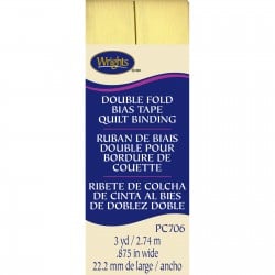 Maize Yellow Double Fold Bias Tape Quilt Binding - 3 Yards - WRI117706927
