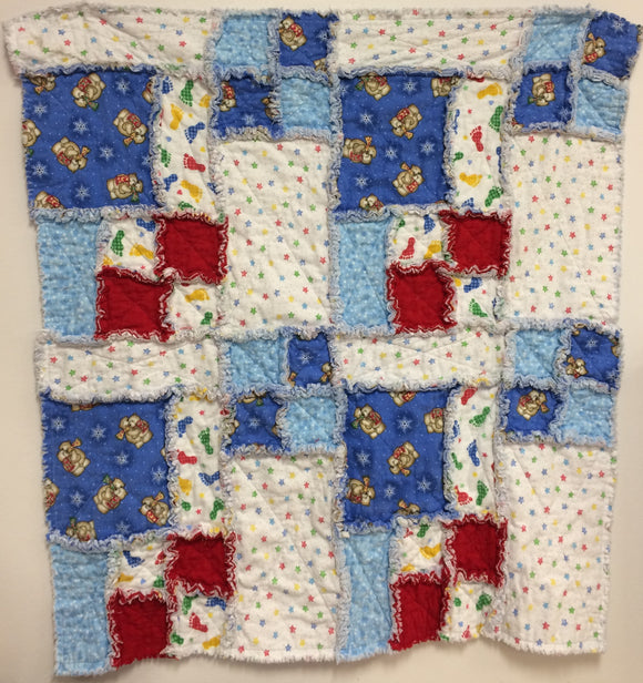 Baby Boy Rag Patchwork Quilt Pattern