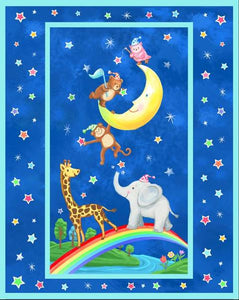 Moon Party Pre-quilted Panel 09