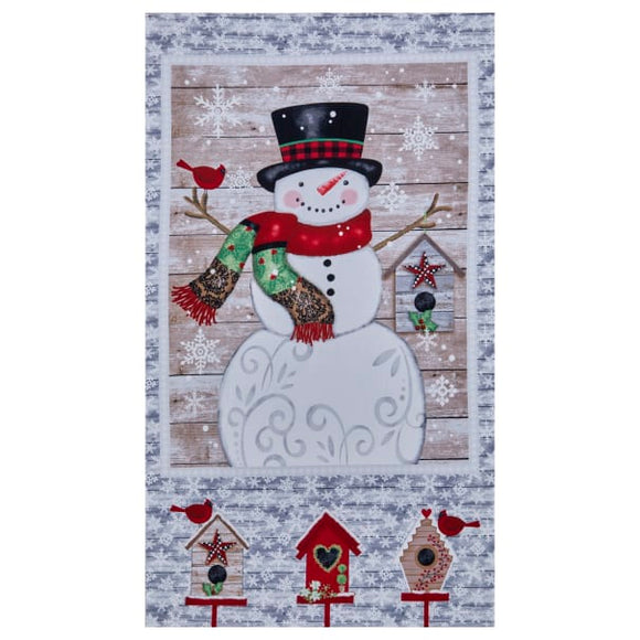 Snow Place Like Home Flannel Panel F-5715P
