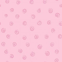 Susybee Pink Squiggle Fabric BTY