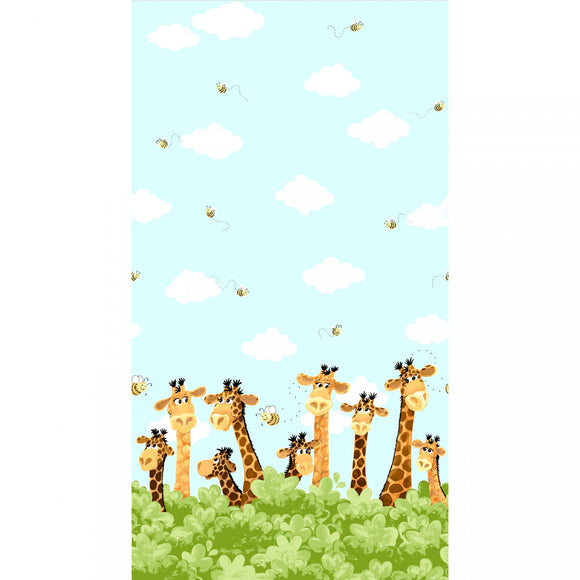 Zoe The Giraffe II Border Print WSB20257-930 Susybee