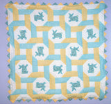 Bunnies Intertwined Baby Quilt Kit*