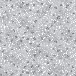 Comfy Flannel Grey w/ Stars 9831-99 BTY
