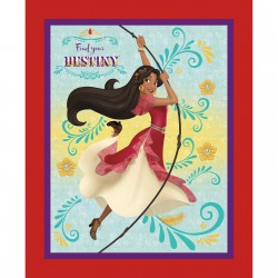 Elena of Avalor Cotton Quilt Top Panel