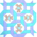 Bears Intertwined Baby Quilt Kit*