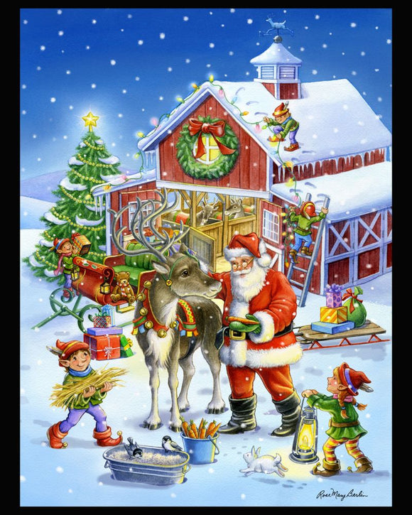 Ready Rudolph by Rose Mary Berlin - Christmas Panel