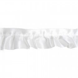 1 7/8" White Ruffled Blanket Binding Trim by the Yard