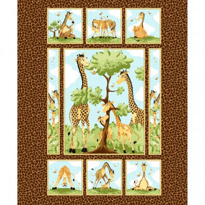 Zoe The Giraffe II 20355-280 Susybee Baby Quilt Panel