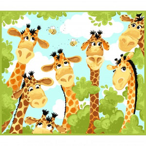 Zoe The Giraffe II SB 20062-430 Susybee Baby Quilt Panel